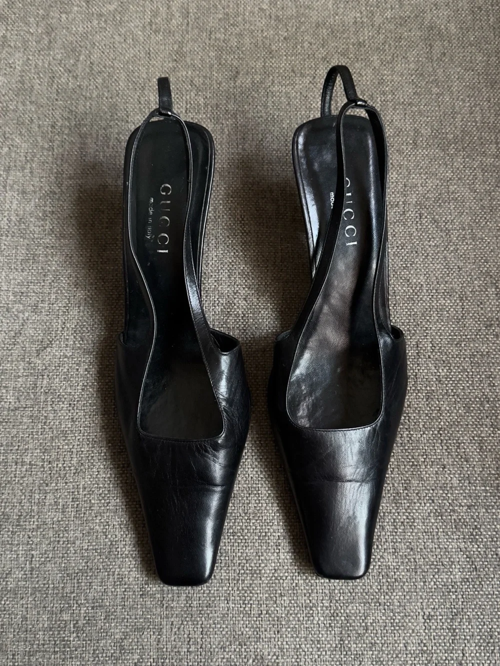 Vintage Gucci x Tom Ford “GG” black heels